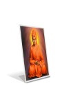 Car Desk/Table Top Sri Swami Vivekananda Acrylic L-Style Photo Stand - 2.5x3.5 Inches, Compact and Stylish Spiritual Display