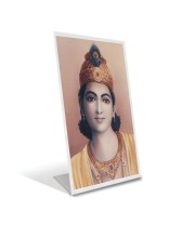 Car Desk/Table Top  Bhagavan Krishna Acrylic L-Style Photo Stand - 2.5x3.5 Inches, Compact and Stylish Spiritual Display