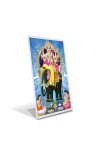 Car Desk/Table Top Lord Vishwakarma Acrylic L-Style Photo Stand - 2.5x3.5 Inches, Compact and Stylish Spiritual Display