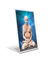 Car Desk/Table Top Shri Lahiri Mahashaya Acrylic L-Style Photo Stand - 2.5x3.5 Inches, Compact and Stylish Spiritual Display