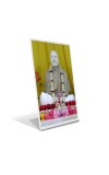 Car Desk/Table Top Shri Ramkrishna Acrylic L-Style Photo Stand - 2.5x3.5 Inches, Compact and Stylish Spiritual Display