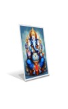 Car Desk/Table Top Lord Ganesh Acrylic L-Style Photo Stand - 2.5x3.5 Inches, Compact and Stylish Spiritual Display