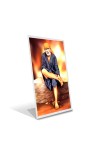 Car Desk/Table Top Shirdi Sai Baba Acrylic L-Style Photo Stand - 2.5x3.5 Inches, Compact and Stylish Spiritual Display