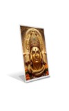 Car Desk/Table Top Lord Shiva Acrylic L-Style Photo Stand - 2.5x3.5 Inches, Compact and Stylish Spiritual Display