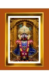 jai jagannath Golden Photo Frame - 10x14 Inches | Elegant Wooden Frame for Home, Office & Temple Decoration | Spiritual Wall & Table Decor and Gift Item jai jagannath Golden Photo Frame - 10x14 Inches | Elegant Wooden Frame for Home, Office & Temple Decoration | Spiritual Wall & Table Decor and Gift Item