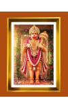 Lord hanuman Golden Photo Frame - 10x14 Inches | Elegant Wooden Frame for Home, Office & Temple Decoration | Spiritual Wall & Table Decor and Gift Item