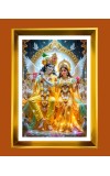 Divine Radha Krishna Golden Photo Frame - 10x14 Inches | Elegant Wooden Frame for Home, Office & Temple Decoration | Spiritual Wall & Table Decor and Gift Item Divine Radha Krishna Golden Photo Frame - 10x14 Inches | Elegant Wooden Frame for Home, Office & Temple Decoration | Spiritual Wall & Table Decor and Gift Item