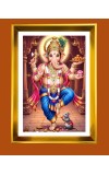 Lord Ganesh Golden Photo Frame - 10x14 Inches | Elegant Wooden Frame for Home, Office & Temple Decoration | Spiritual Wall & Table Decor and Gift Item Lord Ganesh Golden Photo Frame - 10x14 Inches | Elegant Wooden Frame for Home, Office & Temple Decoration | Spiritual Wall & Table Decor and Gift Item
