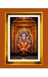 Lord Ganesh Golden Photo Frame - 10x14 Inches | Elegant Wooden Frame for Home, Office & Temple Decoration | Spiritual Wall & Table Decor and Gift Item Lord Ganesh Golden Photo Frame - 10x14 Inches | Elegant Wooden Frame for Home, Office & Temple Decoration | Spiritual Wall & Table Decor and Gift Item