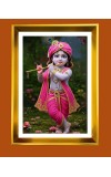 Divine Little krishna Golden Photo Frame - 10x14 Inches | Elegant Wooden Frame for Home, Office & Temple Decoration | Spiritual Wall & Table Decor and Gift Item Divine Little krishna Golden Photo Frame - 10x14 Inches | Elegant Wooden Frame for Home, Office & Temple Decoration | Spiritual Wall & Table Decor and Gift Item