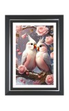 Two Love birds Photo Frame | 10x14 Inch Black Designer Wall & Table Frame | Perfect for Gifting & Home Decor Two Love birds Photo Frame | 10x14 Inch Black Designer Wall & Table Frame | Perfect for Gifting & Home Decor