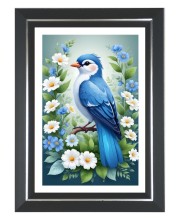Bluebird Photo Frame | 10x14 Inch Black Designer Wall & Table Frame | Perfect for Gifting & Home Decor