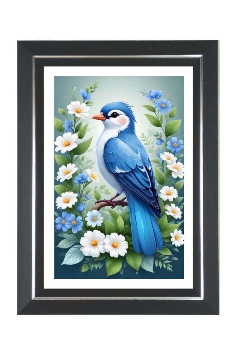 Bluebird Photo Frame | 10x14 Inch Black Designer Wall & Table Frame | Perfect for Gifting & Home Decor