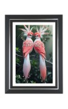 Regal Pink Birds Photo Frame | 10x14 Inch Black Designer Wall & Table Frame | Perfect for Gifting & Home Decor Regal Pink Birds Photo Frame | 10x14 Inch Black Designer Wall & Table Frame | Perfect for Gifting & Home Decor