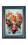Rosy-faced lovebird Photo Frame | 10x14 Inch Black Designer Wall & Table Frame | Perfect for Gifting & Home Decor Rosy-faced lovebird Photo Frame | 10x14 Inch Black Designer Wall & Table Frame | Perfect for Gifting & Home Decor