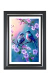 Plum-headed Parakeets Photo Frame | 10x14 Inch Black Designer Wall & Table Frame | Perfect for Gifting & Home Decor Plum-headed Parakeets Photo Frame | 10x14 Inch Black Designer Wall & Table Frame | Perfect for Gifting & Home Decor