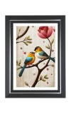 Two colorful birds Photo Frame | 10x14 Inch Black Designer Wall & Table Frame | Perfect for Gifting & Home Decor Two colorful birds Photo Frame | 10x14 Inch Black Designer Wall & Table Frame | Perfect for Gifting & Home Decor