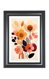 Flower Scenery for Home Photo Frame | 10x14 Inch Black Designer Wall & Table Frame | Perfect for Gifting & Home Decor