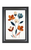 Flower Scenery for Home Photo Frame | 10x14 Inch Black Designer Wall & Table Frame | Perfect for Gifting & Home Decor