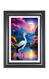 Swan Photo Frame | 10x14 Inch Black Designer Wall & Table Frame | Perfect for Gifting & Home Decor Swan Photo Frame | 10x14 Inch Black Designer Wall & Table Frame | Perfect for Gifting & Home Decor