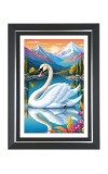 Swan Photo Frame | 10x14 Inch Black Designer Wall & Table Frame | Perfect for Gifting & Home Decor Swan Photo Frame | 10x14 Inch Black Designer Wall & Table Frame | Perfect for Gifting & Home Decor