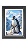 Penguins Photo Frame | 10x14 Inch Black Designer Wall & Table Frame | Perfect for Gifting & Home Decor Penguins Photo Frame | 10x14 Inch Black Designer Wall & Table Frame | Perfect for Gifting & Home Decor