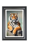 Tiger Photo Frame | 10x14 Inch Black Designer Wall & Table Frame | Perfect for Gifting & Home Decor Tiger Photo Frame | 10x14 Inch Black Designer Wall & Table Frame | Perfect for Gifting & Home Decor