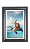 Rabbit and Tortoise Photo Frame | 10x14 Inch Black Designer Wall & Table Frame | Perfect for Gifting & Home Decor Rabbit and Tortoise Photo Frame | 10x14 Inch Black Designer Wall & Table Frame | Perfect for Gifting & Home Decor