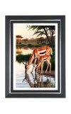 Deer Photo Frame | 10x14 Inch Black Designer Wall & Table Frame | Perfect for Gifting & Home Decor Deer Photo Frame | 10x14 Inch Black Designer Wall & Table Frame | Perfect for Gifting & Home Decor