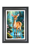 Deer Photo Frame | 10x14 Inch Black Designer Wall & Table Frame | Perfect for Gifting & Home Decor Deer Photo Frame | 10x14 Inch Black Designer Wall & Table Frame | Perfect for Gifting & Home Decor
