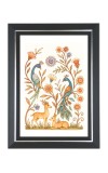 Peacocks, deer, and flowers Photo Frame | 10x14 Inch Black Designer Wall & Table Frame | Perfect for Gifting & Home Decor