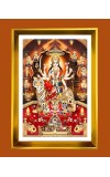Durga Mata Rani Golden Photo Frame - 10x14 Inches | Elegant Wooden Frame for Home, Office & Temple Decoration | Spiritual Wall & Table Decor and Gift Item Durga Mata Rani Golden Photo Frame - 10x14 Inches | Elegant Wooden Frame for Home, Office & Temple Decoration | Spiritual Wall & Table Decor and Gift Item