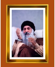 Osho Golden Photo Frame - 10x14 Inches | Elegant Wooden Frame for Home, Office & Temple Decoration | Spiritual Wall & Table Decor and Gift Item