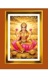 Maa Lakshmi Golden Photo Frame - 10x14 Inches | Elegant Wooden Frame for Home, Office & Temple Decoration | Spiritual Wall & Table Decor and Gift Item Maa Lakshmi Golden Photo Frame - 10x14 Inches | Elegant Wooden Frame for Home, Office & Temple Decoration | Spiritual Wall & Table Decor and Gift Item