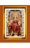 Durga Mata Ji Golden Photo Frame - 10x14 Inches | Elegant Wooden Frame for Home, Office & Temple Decoration | Spiritual Wall & Table Decor and Gift Item Durga Mata Ji Golden Photo Frame - 10x14 Inches | Elegant Wooden Frame for Home, Office & Temple Decoration | Spiritual Wall & Table Decor and Gift Item