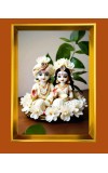 Radha and Krishna Golden Photo Frame - 10x14 Inches | Elegant Wooden Frame for Home, Office & Temple Decoration | Spiritual Wall & Table Decor and Gift Item Radha and Krishna Golden Photo Frame - 10x14 Inches | Elegant Wooden Frame for Home, Office & Temple Decoration | Spiritual Wall & Table Decor and Gift Item