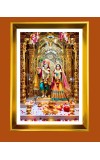 Divine Radha Krishna Golden Photo Frame - 10x14 Inches | Elegant Wooden Frame for Home, Office & Temple Decoration | Spiritual Wall & Table Decor and Gift Item Divine Radha Krishna Golden Photo Frame - 10x14 Inches | Elegant Wooden Frame for Home, Office & Temple Decoration | Spiritual Wall & Table Decor and Gift Item