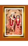 Divine Radha Krishna Golden Photo Frame - 10x14 Inches | Elegant Wooden Frame for Home, Office & Temple Decoration | Spiritual Wall & Table Decor and Gift Item Divine Radha Krishna Golden Photo Frame - 10x14 Inches | Elegant Wooden Frame for Home, Office & Temple Decoration | Spiritual Wall & Table Decor and Gift Item