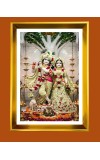 Divine Radha Krishna Golden Photo Frame - 10x14 Inches | Elegant Wooden Frame for Home, Office & Temple Decoration | Spiritual Wall & Table Decor and Gift Item Divine Radha Krishna Golden Photo Frame - 10x14 Inches | Elegant Wooden Frame for Home, Office & Temple Decoration | Spiritual Wall & Table Decor and Gift Item
