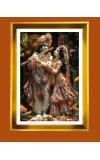 Divine Radha Krishna Golden Photo Frame - 10x14 Inches | Elegant Wooden Frame for Home, Office & Temple Decoration | Spiritual Wall & Table Decor and Gift Item Divine Radha Krishna Golden Photo Frame - 10x14 Inches | Elegant Wooden Frame for Home, Office & Temple Decoration | Spiritual Wall & Table Decor and Gift Item