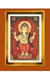 Lord Ganesh Golden Photo Frame - 10x14 Inches | Elegant Wooden Frame for Home, Office & Temple Decoration | Spiritual Wall & Table Decor and Gift Item Lord Ganesh Golden Photo Frame - 10x14 Inches | Elegant Wooden Frame for Home, Office & Temple Decoration | Spiritual Wall & Table Decor and Gift Item