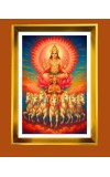 Surya Dev Golden Photo Frame - 10x14 Inches | Elegant Wooden Frame for Home, Office & Temple Decoration | Spiritual Wall & Table Decor and Gift Item Surya Dev Golden Photo Frame - 10x14 Inches | Elegant Wooden Frame for Home, Office & Temple Decoration | Spiritual Wall & Table Decor and Gift Item