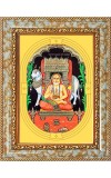  Sri Raghavendra Swami Photo Frame | 5X7 Inch Black Designer Wall & Table Frame | Perfect for Gifting & Home Decor