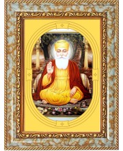  Guru Nanak Dev Ji Photo Frame | 5X7 Inch Black Designer Wall & Table Frame | Perfect for Gifting & Home Decor