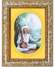   Sant Namdev Maharaj Photo Frame | 5X7 Inch Black Designer Wall & Table Frame | Perfect for Gifting & Home Decor