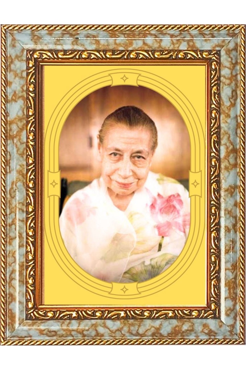  Mirra Alfassa Photo Frame | 5X7 Inch Black Designer Wall & Table Frame | Perfect for Gifting & Home Decor