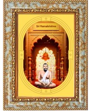  Sri Ramkrishna Photo Frame | 5X7 Inch Black Designer Wall & Table Frame | Perfect for Gifting & Home Decor