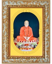  Sri Ramkrishna Photo Frame | 5X7 Inch Black Designer Wall & Table Frame | Perfect for Gifting & Home Decor