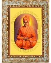  Swami VIvekananda Photo Frame | 5X7 Inch Black Designer Wall & Table Frame | Perfect for Gifting & Home Decor