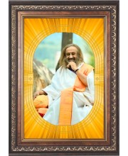  Gurudev Sri Sri Ravi Shankar Photo Frame | 5X7 Inch Black Designer Wall & Table Frame | Perfect for Gifting & Home Decor